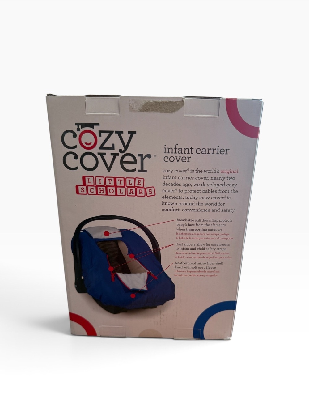 Little Scholars KU Infant Carrier Cover - Blue - Picture 3 of 4
